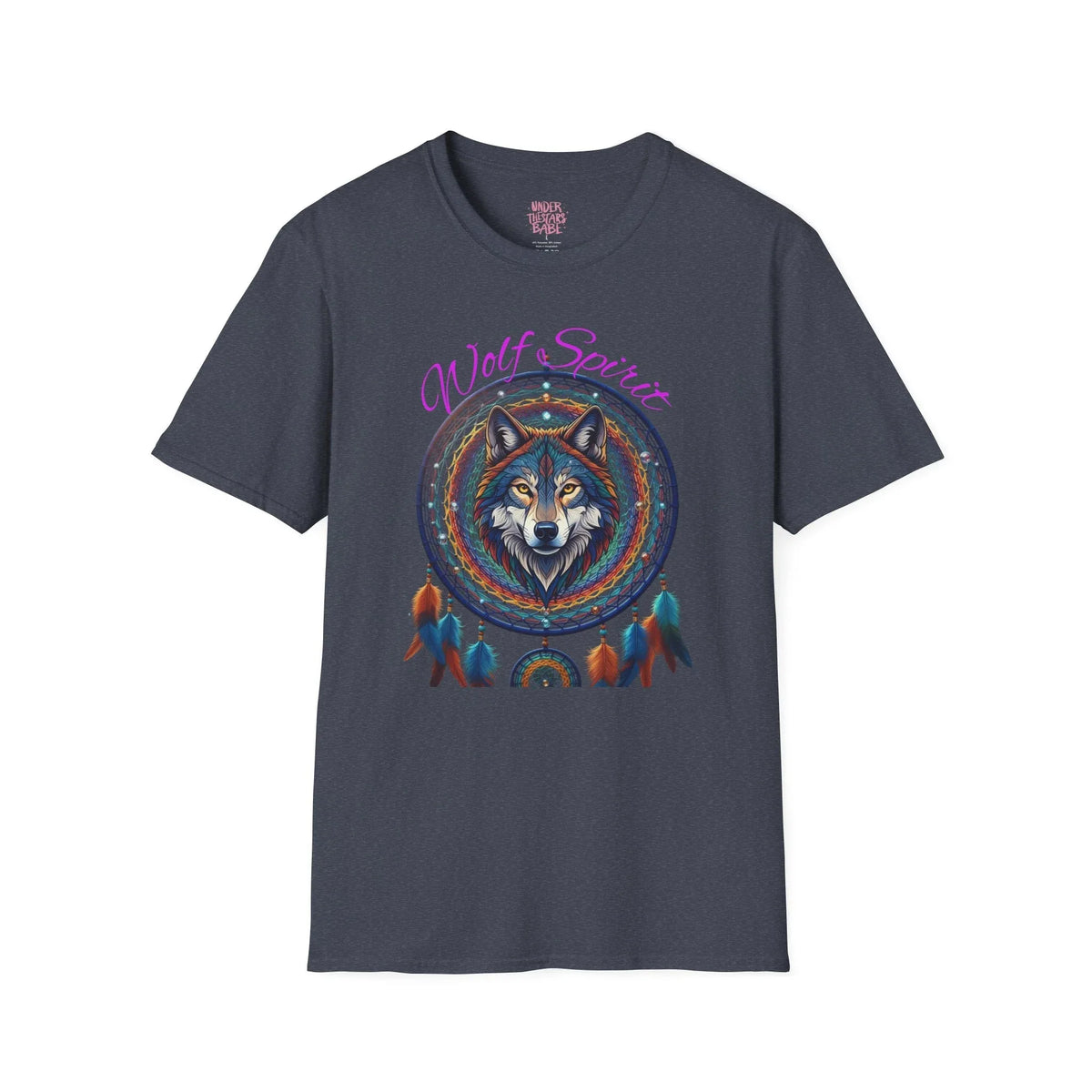 Wolf Dreamcatcher T-Shirt — Native Spirit Animal Graphic Tee - underthestarsbabe