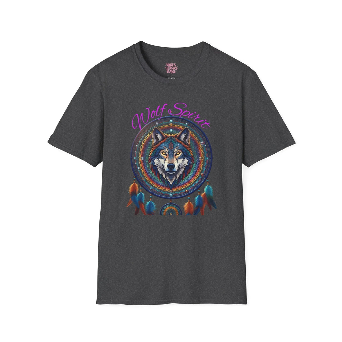 Wolf Dreamcatcher T-Shirt — Native Spirit Animal Graphic Tee - underthestarsbabe