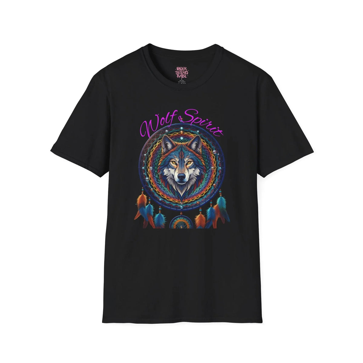Wolf Dreamcatcher T-Shirt — Native Spirit Animal Graphic Tee - underthestarsbabe