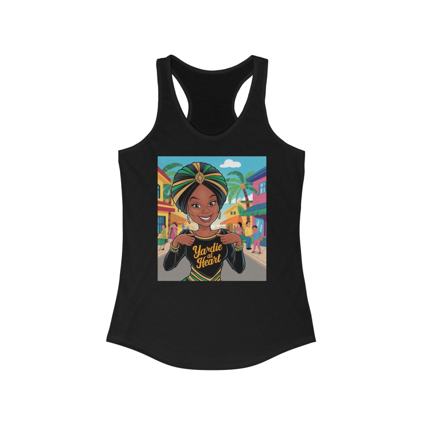 Yardie At Heart Women's Ideal Racerback Tank - underthestarsbabe