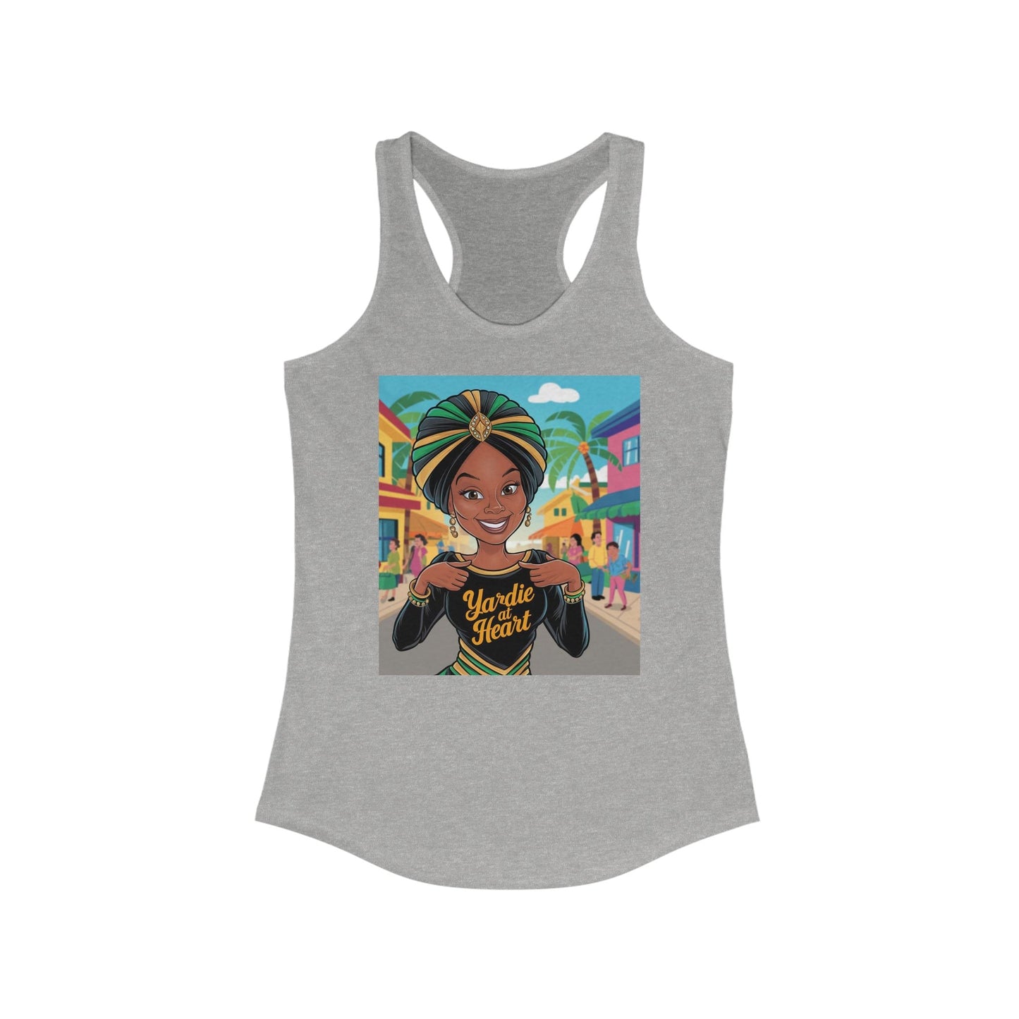 Yardie At Heart Women's Ideal Racerback Tank - underthestarsbabe