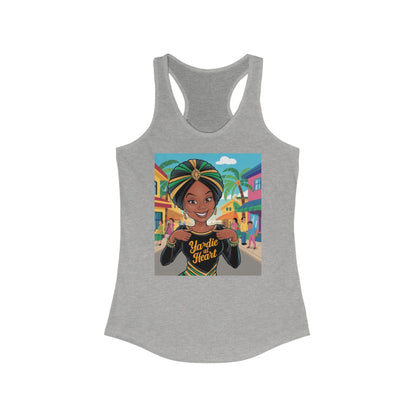 Yardie At Heart Women's Ideal Racerback Tank - underthestarsbabe