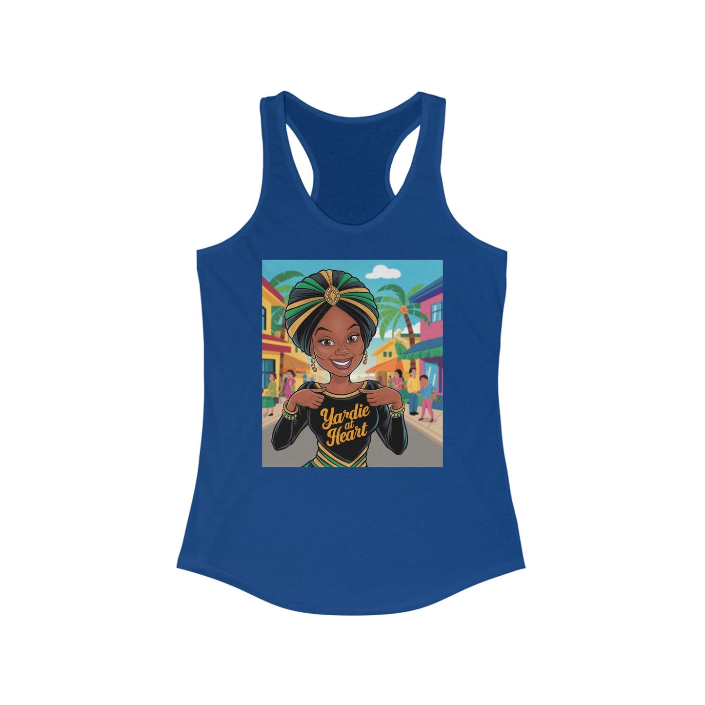 Yardie At Heart Women's Ideal Racerback Tank - underthestarsbabe