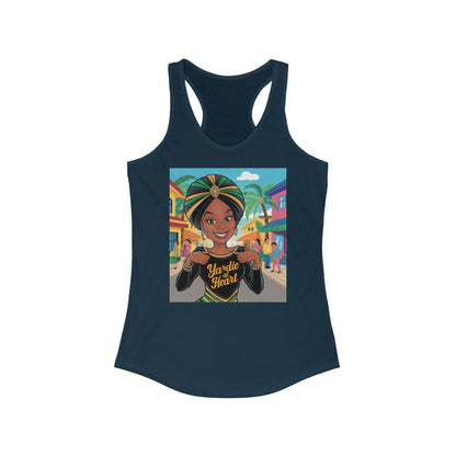 Yardie At Heart Women's Ideal Racerback Tank - underthestarsbabe