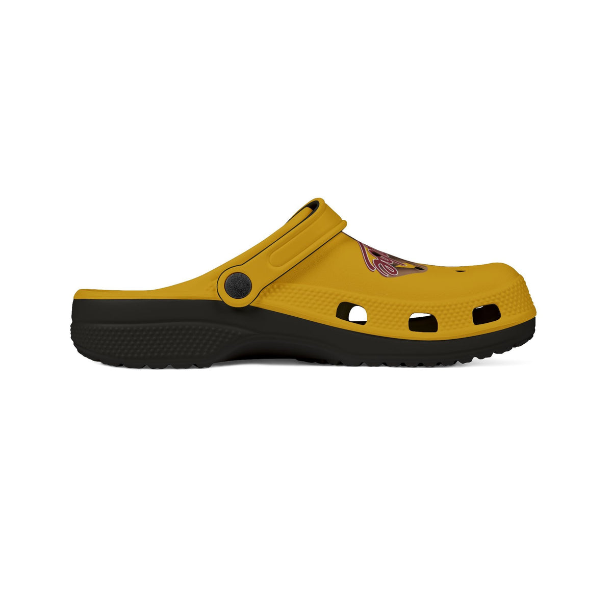 Yellow EVA Clog - 'ATL Babe' Graphic Foam Slip-On Clogs - underthestarsbabe.shop