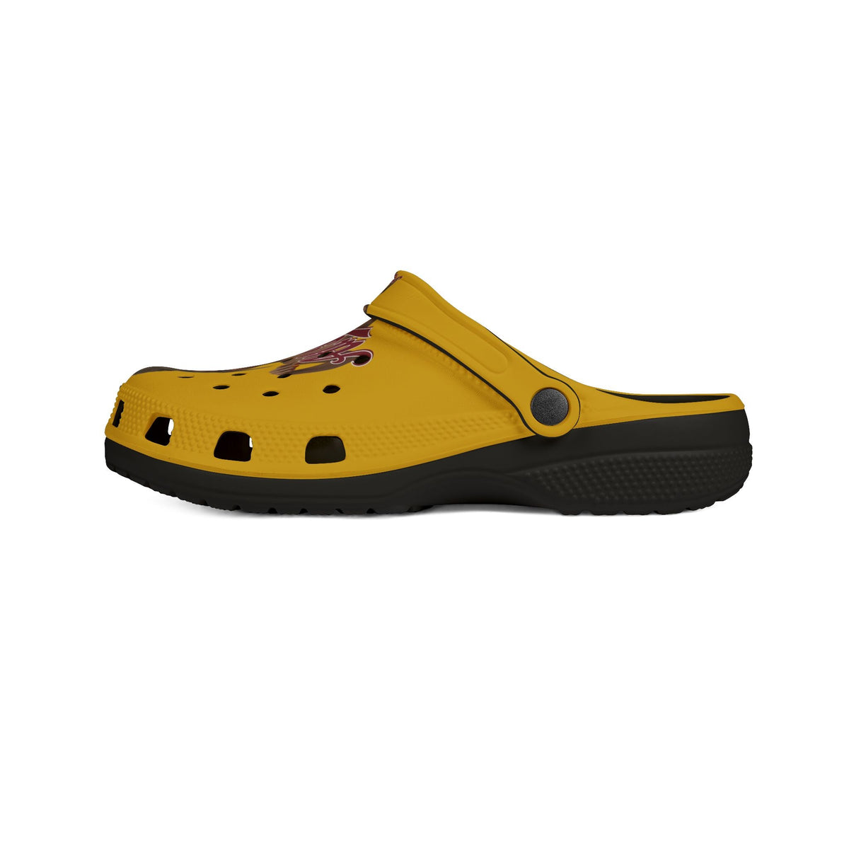Yellow EVA Clog - 'ATL Babe' Graphic Foam Slip-On Clogs - underthestarsbabe.shop
